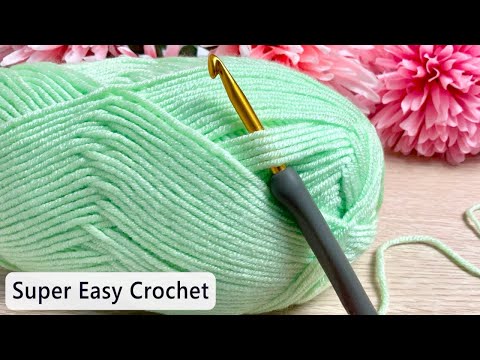 Видео: 1 РЯД! Легкая вязка крючком, которую Вы НИКОГДА раньше не видели! Элегантный узор крючком для пледа