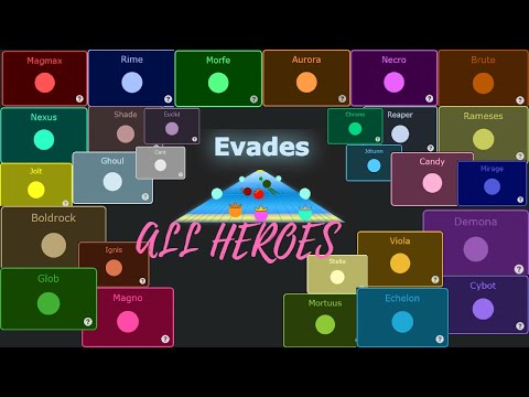 Видео: ДЕМОНСТРАЦИЯ ВСЕХ ПЕРСОНАЖЕЙ И ИХ СПОСОБНОСТЕЙ | RU | Evades.io (13.05.23)