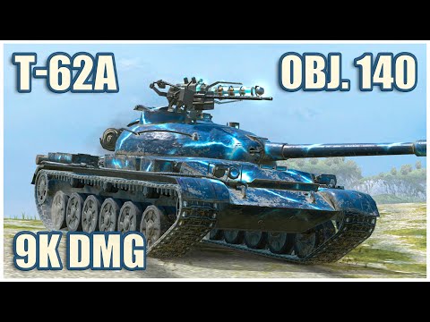 Видео: Объект 140 & Т-62А • WoT Blitz Gameplay