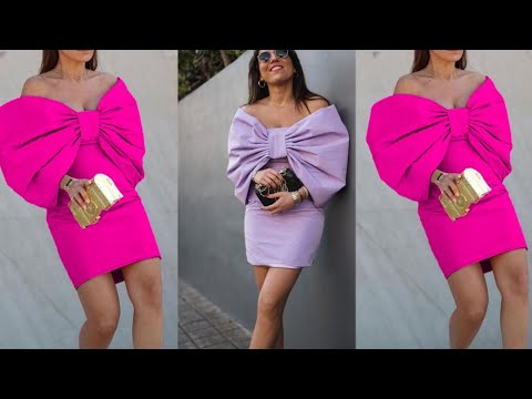 Видео: Как сделать красивый рукав-накидку с открытыми плечами и бантом #beginnerfriendly #sleevesdesign