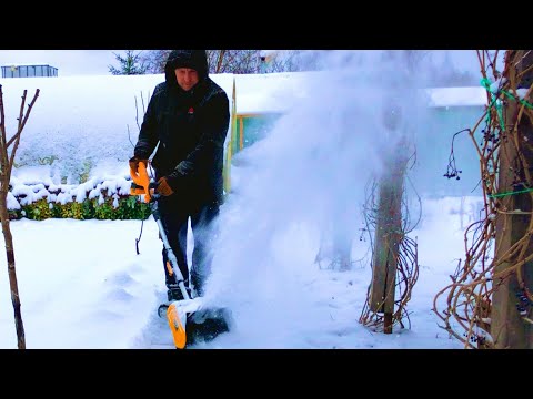 Видео: лопата на аккумуляторах ??? )))серьезно ?снегоуборщик DEKO покажу как им работать и обзор