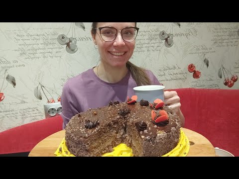 Видео: МУКБАНГ: торт "Старорижский" // город Архангельск // десерт