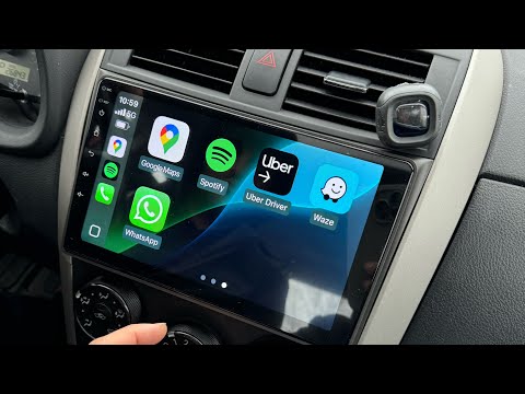 Видео: Установка магнитолы Toyota Corolla 2009-2013 на 9-дюймовый Android с беспроводной системой Apple ...