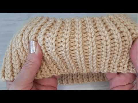 Видео: Супер!!! Эластичная резинка крючком. CROCHET CRUNCH.