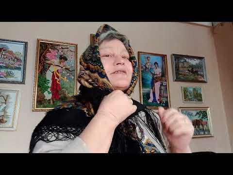 Видео: Ожидание, вид 18. Павловопосадский платок в размере 148 см.