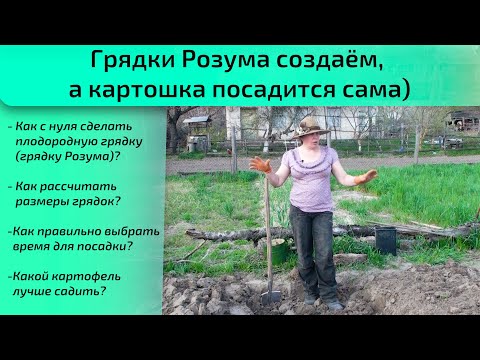 Видео: Грядки Розума создаём, а картошка посадится сама)