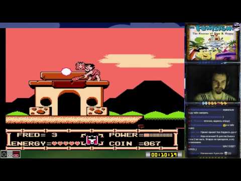 Видео: The Flintstones: The Rescue of Dino & Hoppy прохождение 100% | Игра на (Dendy, Nes, 8 bit) Стрим RUS