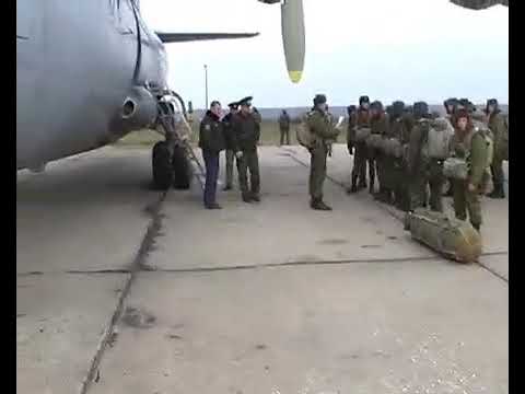 Видео: РДР 84 ОРБ десантируется с самолёта АН-12 в Нижегородкой области 2007г.