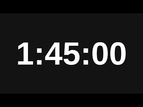 Видео: Таймер на 1 час 45 минут - 105 минут таймер обратного отсчета 