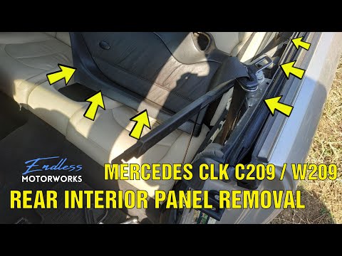 Видео: Снятие задней внутренней панели двери на Mercedes CLK C209 / W209 / A209