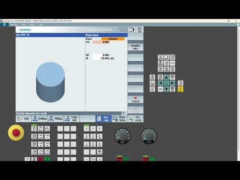 Видео: Siemens ShopMill - Sinumerik - Начало работы - Как создать заготовку/деталь