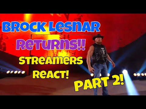 Видео: Реакция стримеров! Брок Леснар возвращается. Часть 2!! #wwe #summerslam #brocklesnar