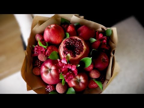 Видео: ✧ Букет из фруктов .✧  Как собрать фруктовый букет ✧