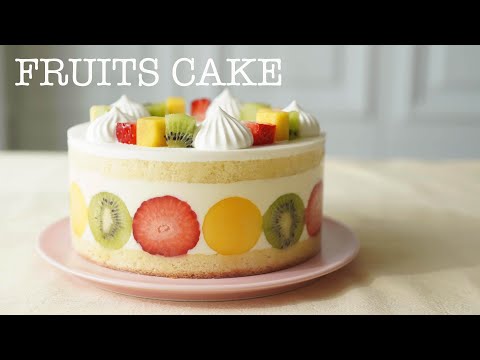 Видео: Как приготовить фруктовый торт./How to Make Fruits Cake.