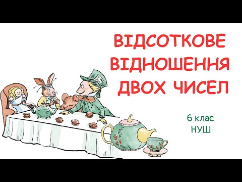 Видео: ВІДСОТКОВЕ ВІДНОШЕННЯ ДВОХ ЧИСЕЛ. Зміна величини у відсотках. #математика #6клас #нуш