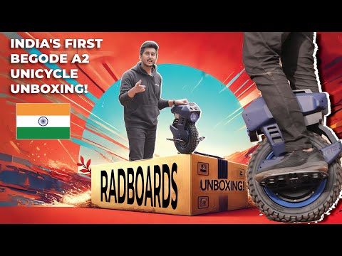 Видео: Электромоноцикл Begode A2: первый индийский обзор | Распаковка, характеристики и тест-драйв