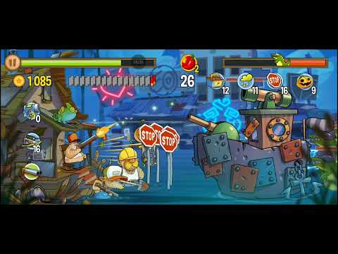 Видео: Бос корабль пройден! В ИГРЕ Swamp Attack 