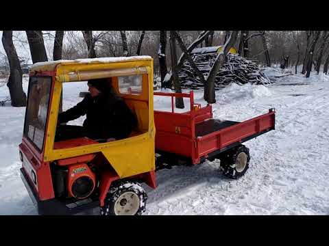 Видео: Yanmar GX-13 4 WD Мини самосвал повышенной проходимости.