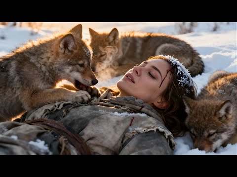 Видео: Когда человек истекал кровью в снегу, волчата тащили его за собой и согревали до рассвета.
