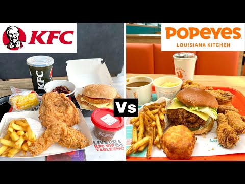 Видео: Лучшая жареная курица! KFC против Popeyes — кто победит?