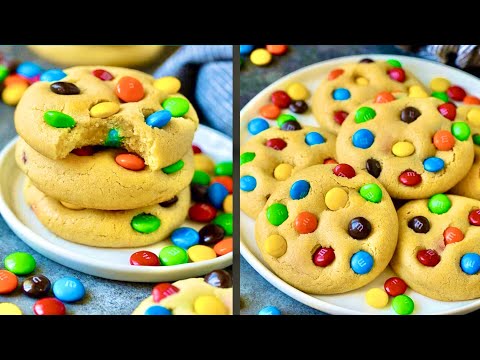 Видео: Американское песочное печенье с M&M’s. Просто тает во рту! American cookies with M&M’s