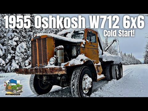 Видео: Cummins с холодным стартом! - Oshkosh W712 6x6 1955 года