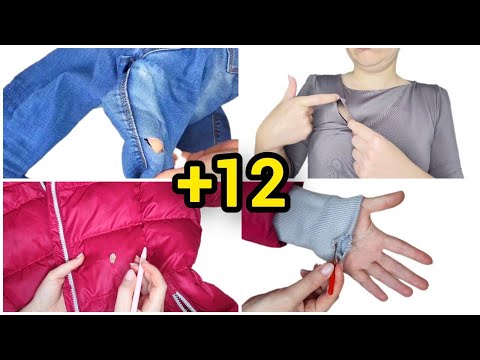 Видео: 🔥🏆12 ПОТРЯСАЮЩИХ швейных приёмов для ремонта одежды, которые тебе нужно узнать прямо сейчас!