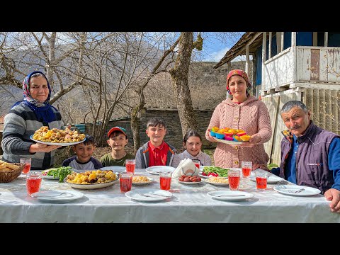 Видео: Курица, Картофель и Десерт для лучшего вечера на всю семью! Спокойная жизнь в деревне