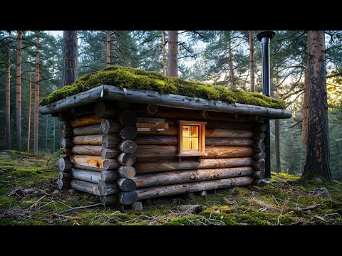 Видео: Провел 24 часа в Избушке другого блогера.  Землянка - Избушка в одном месте