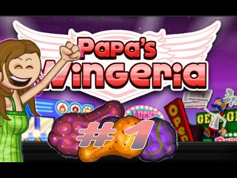 Видео: Крылышки во фритюре от Папы Луи|Papa's Wingeria| L.P. Коська #1