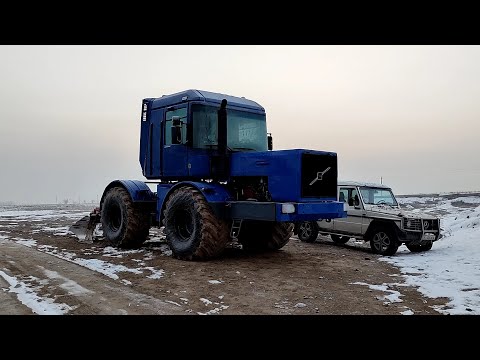 Видео: ЗАПУСК В МОРОЗ | Трактор К-700 с кабиной Renault Magnum