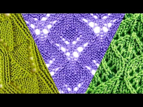 Видео: Вязание,  схемы красивых узоров. Knitting, patterns of beautiful designs.