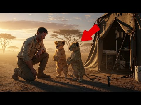 Видео: Два львёнка просили помощи у врача — история, которая тронула сердца миллионов