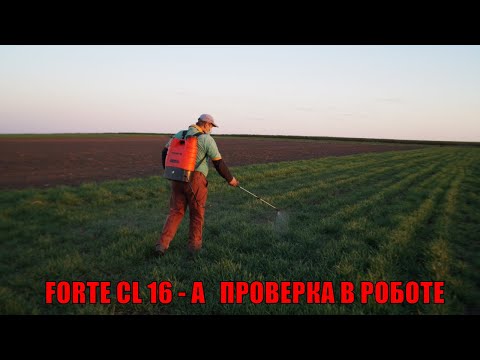 Видео: АККУМУЛЯТОРНЫЙ ОПРЫСКИВАТЕЛЬ  FORTE CL 16 - A ПРОВЕРКА В РОБОТЕ