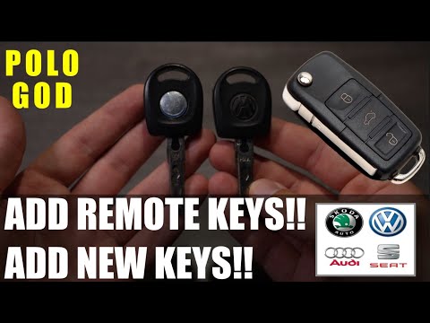 Видео: Polo 9N: добавление новых ключей + дистанционное запирание