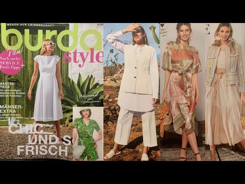 Видео: Burda Style 06/2022/СВЕЖО И ШИКАРНО СТИЛЬ 70-Х/КРУПНЫЕ ТЕХНИЧЕСКИЕ РИСУНКИ