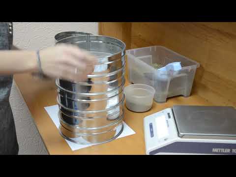 Видео: Определение гранулометрического состава песчаного грунта