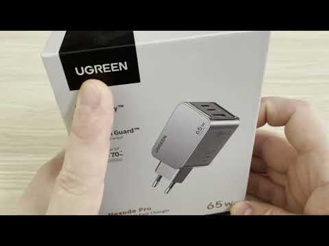 Видео: GaN зарядник UGREEN Nexode Pro 65W