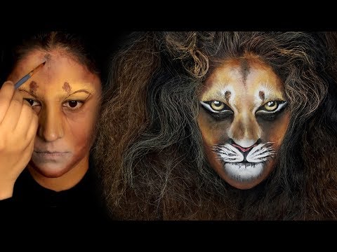 Видео: КОРОЛЬ ЛЕВ (СИМБА) ТРАНСФОРМАЦИЯ Учебное пособие по макияжу