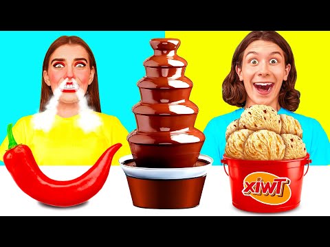 Видео: Шоколадный Фонтан Челлендж | Простые Кулинарные Рецепты от CRAFTooNS Challenge