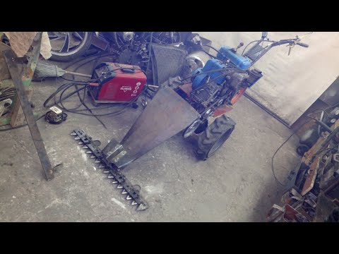 Видео: Зауженная сегментная косилка КН на мотоблок, беспальцевая, модернизация.