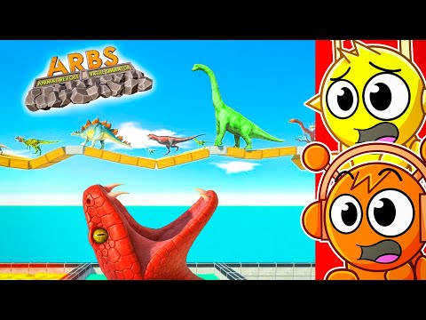 Видео: Реакция на ЭПИЧЕСКУЮ ГОНКУ ДИНОЗАВРОВ! (Симулятор битвы Animal Revolt)