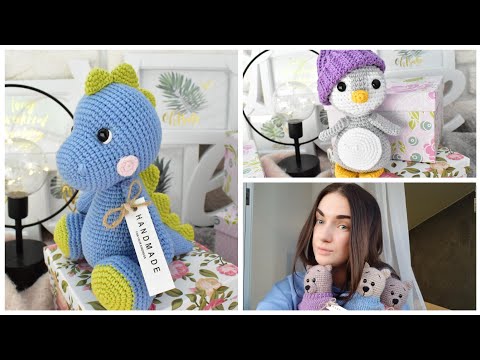Видео: Мои готовые работы/Что я связала за последний месяц/Мишки/Пингвины/Вязание крючком