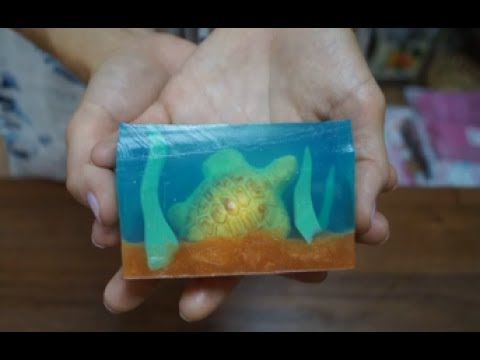 Видео: Мыло под нарезку "Морское дно"