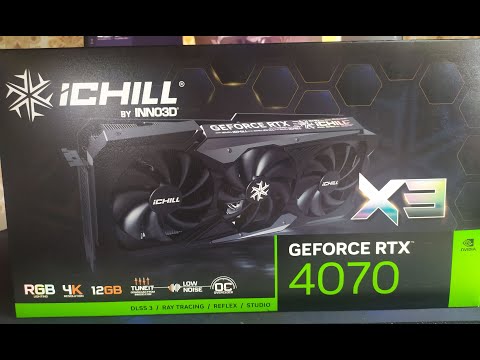 Видео: Inno3d rtx 4070 ichill X3 обзор и тест температур