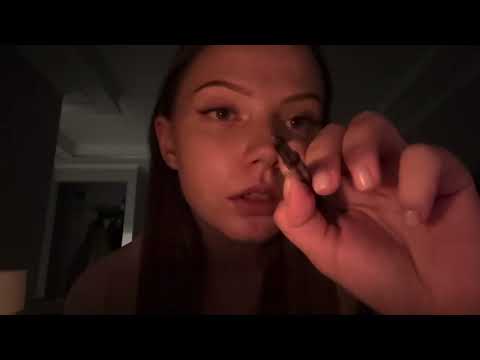 Видео: Моё первое АСМР видео//делаем макияж перед сном 