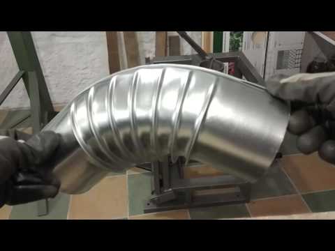 Видео: Изготовление гофроколена