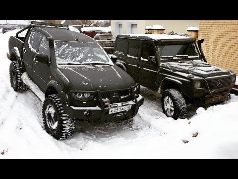 Видео: Mitsubishi l200 на 37х колёсах для оффроад