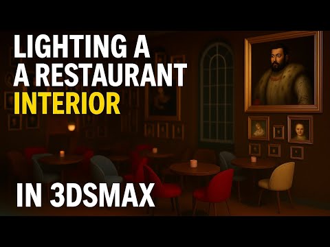 Видео: Как осветить сцену в ресторане в 3ds Max | Настройка освещения V-Ray для интерьеров