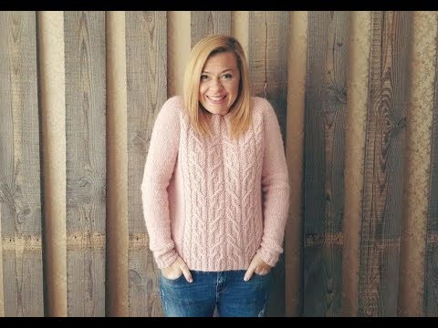 Видео: Свитер "Маршмеллоу" 1-я часть. Спицами. Схемы.